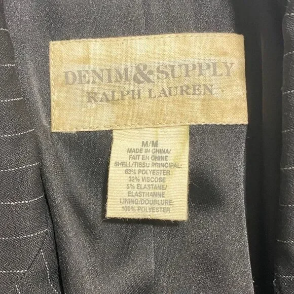 Ralph Lauren Denim & Supply Womens Blazer | Medium | Pin Striped | Lined - Picture 4 of 11